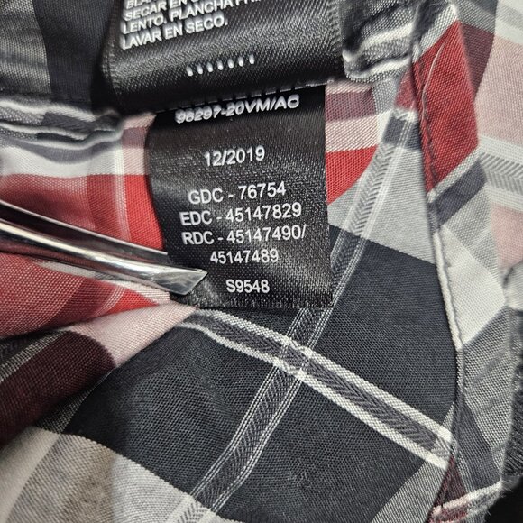 Harley-Davidson Shirt Mens Medium Plaid Eagle Patch Motor Clothes Western - Picture 16 of 16